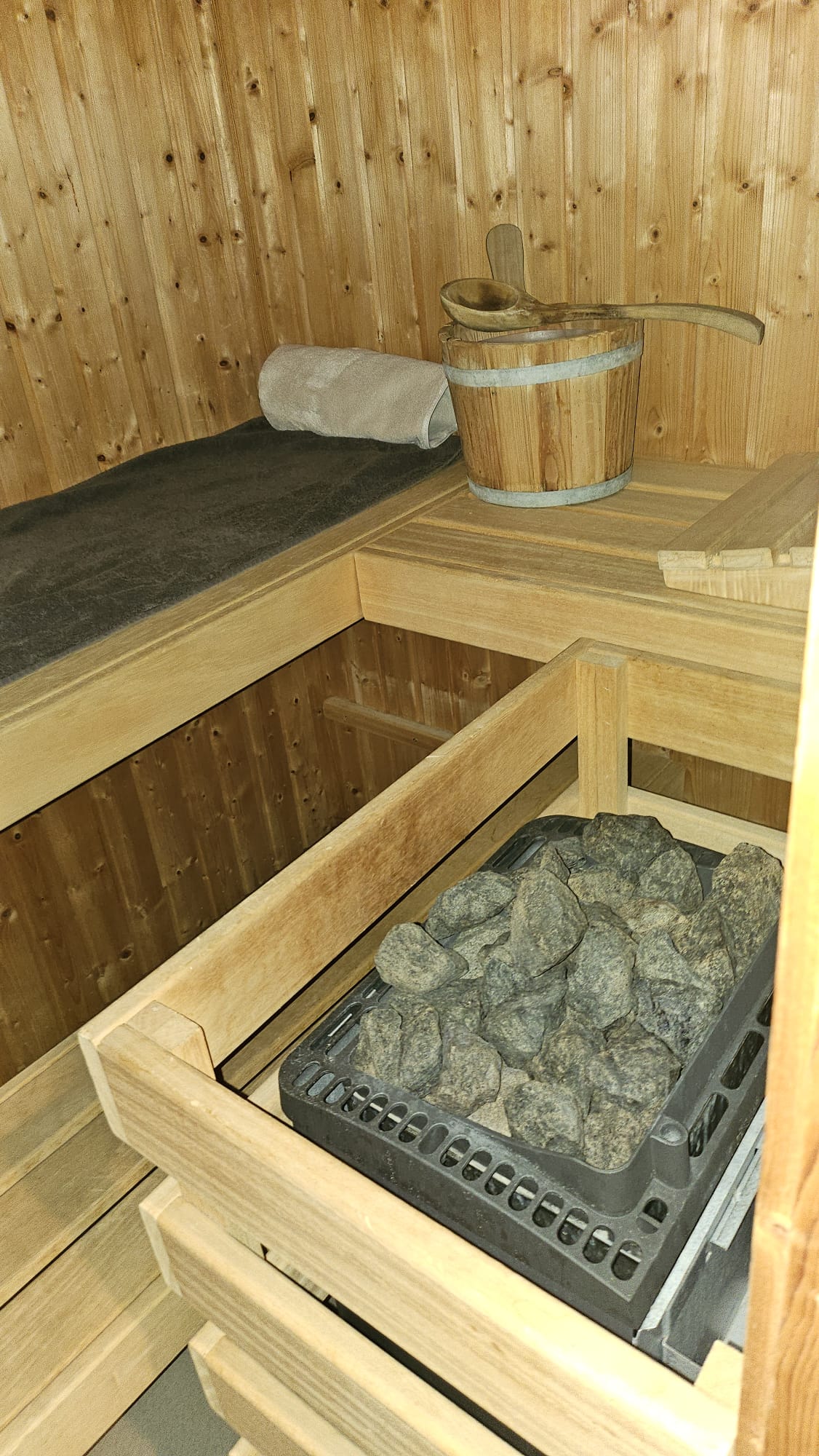 Sauna mit Lichteffekten